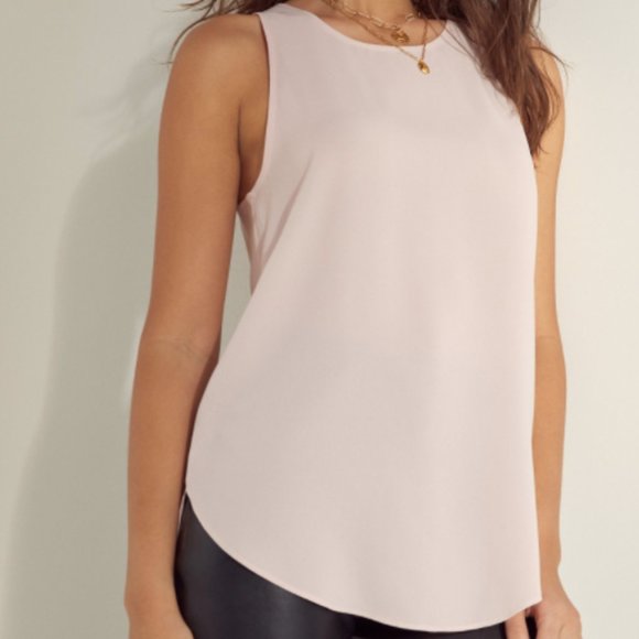 Aritzia Wilfred Sevres Blouse 'Truffle' Size S - Picture 3 of 7